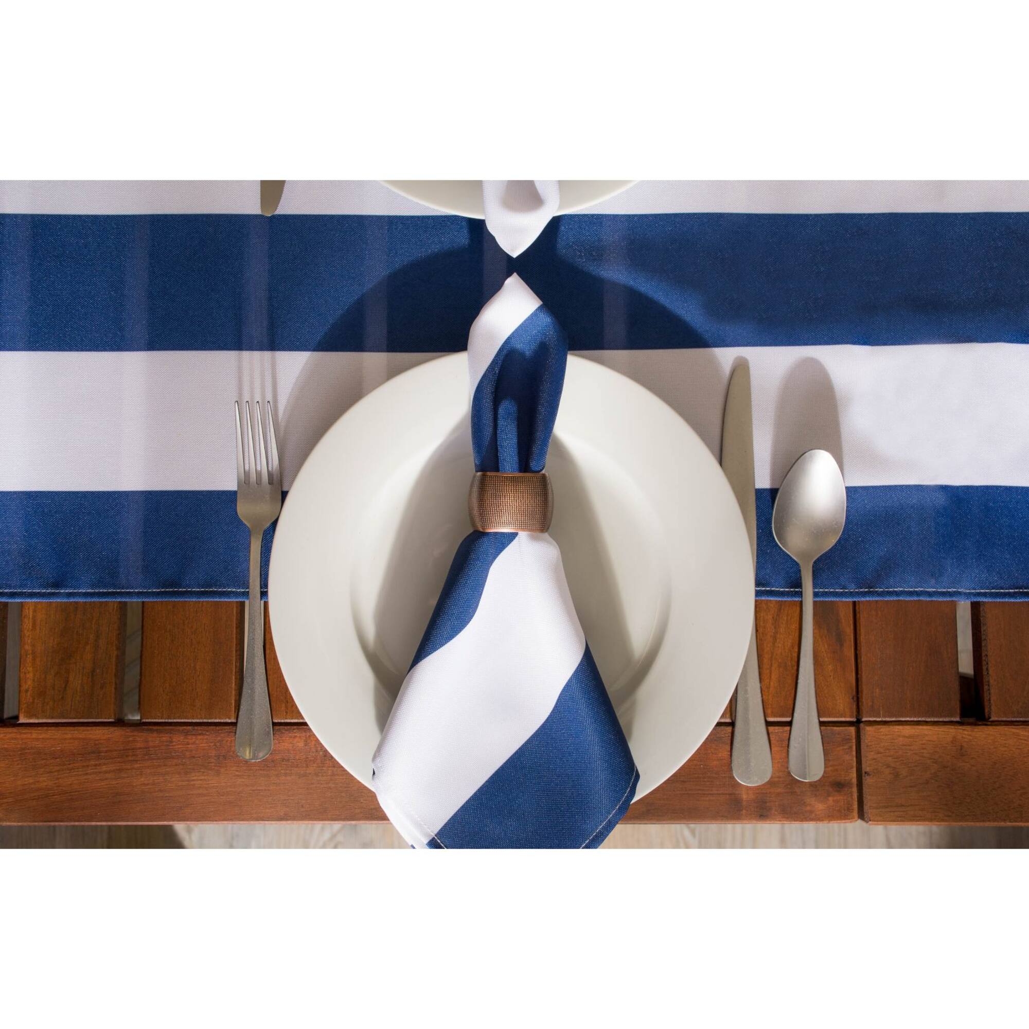 DII® Nautical Blue Cabana Striped Outdoor Napkins, 6ct.